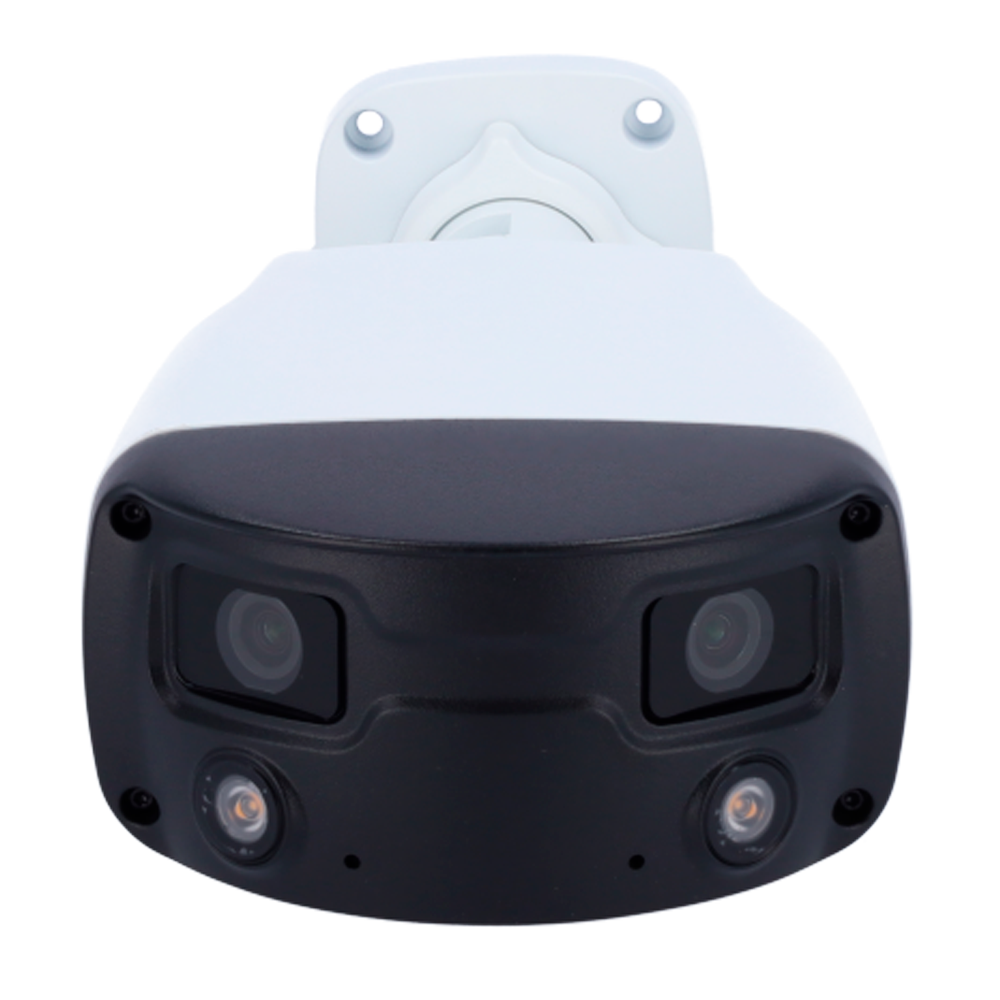 UNIVIEW UV-IPC2K24SE-ADF40KMC-WL-I0 - Cámara Bullet IP Gama Prime - Resolución 4 Mpx (3840x1080) - Lente dual 2 x 4 mm | Visión panorámica 180º - Colorhunter, luz blanca 30 m | Color retrieval - SIP | UMD | Conteo de personas | MicroSD | IP67 - Alarmas | - imagen 2