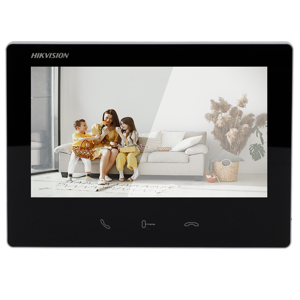 HIKVISION DS-KH7300EY-WTE2 - Monitor para videoportero - Pantalla TFT de 7" - Audio bidireccional | LED de estado - 2 hilos HD, WiFi - Ranura tarjeta microSD hasta 128 GB - Montaje en superficie - imagen 2