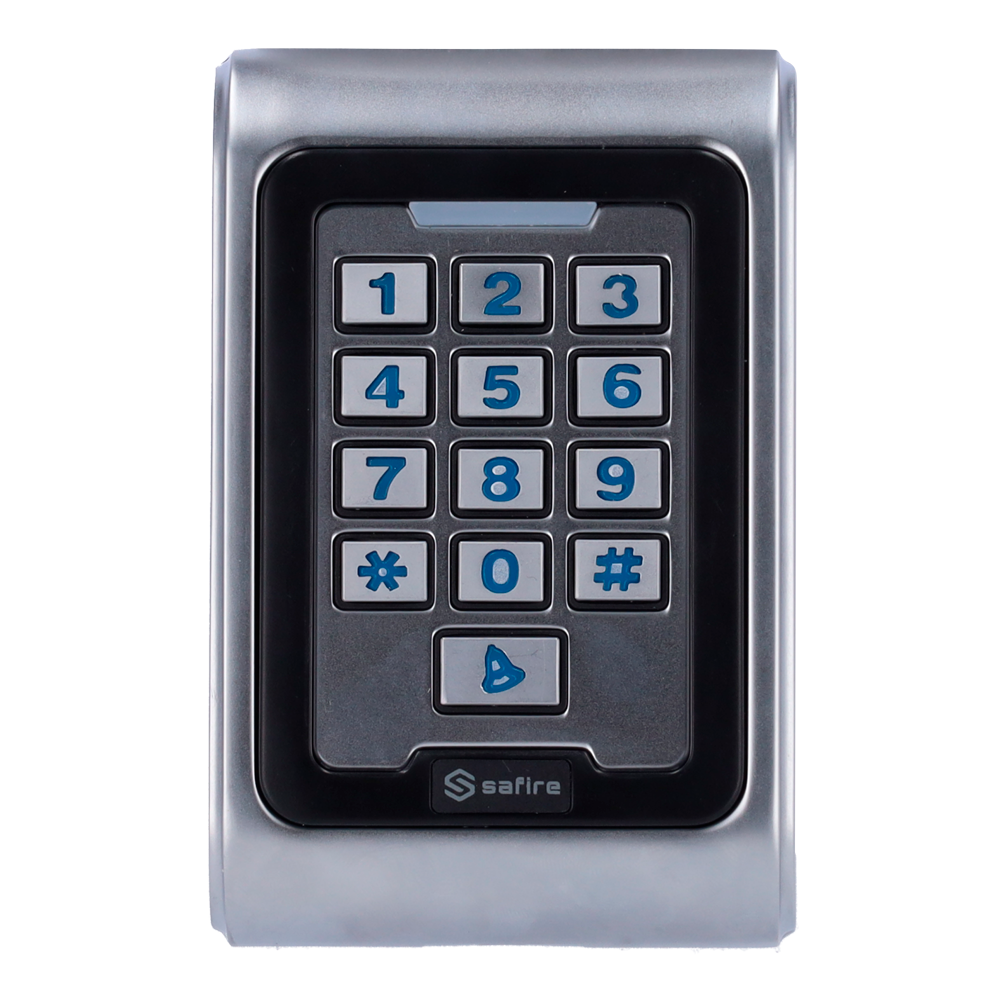 SAFIRE SF-AC101-2 - Control de acceso autónomo - Acceso por tarjeta EM y PIN - 2 salidas de relé, pulsador, sensor y timbre - Wiegand 26 - Control de tiempos | Anti-passback - Apto para exterior IP68 - imagen 2