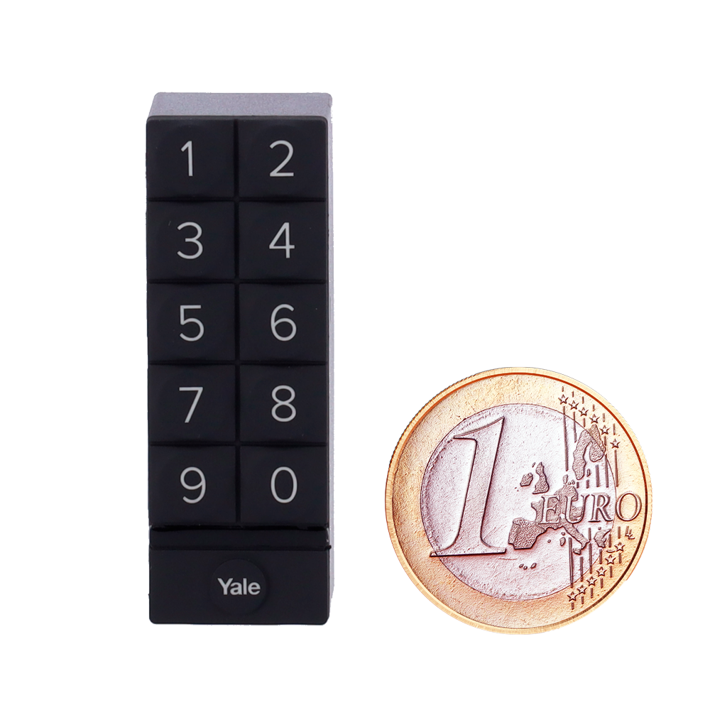 YALE-SMARTKEYPAD - Accesorio de teclado - Comunicación Bluetooth - Apertura y cierre con PIN - Códigos de un solo uso o temporales - Alimentación con dos pilas AA - Compatible con YALE-LINUS-L2 - imagen 2