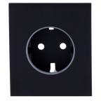 AJAX AJ-CENTERCOVER-B - Tapa central para enchufe básico tipo F - Compatible con AJ-OUTLETCORE-BASIC - Protección contra polvo, salpicaduras, objetos - Sin monitorizacion de consumo - Sin control remoto - Color negro - imagen 2