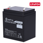 SAFIRE BATT-LI-1205 - Batería recargable - Litio LiFePO4 - Tensión 12V - Capacidad 5Ah - 3000 ciclos - 90 (An) x 101 (Al) x 70 (Fo) mm / 0.7Kg - imagen 2