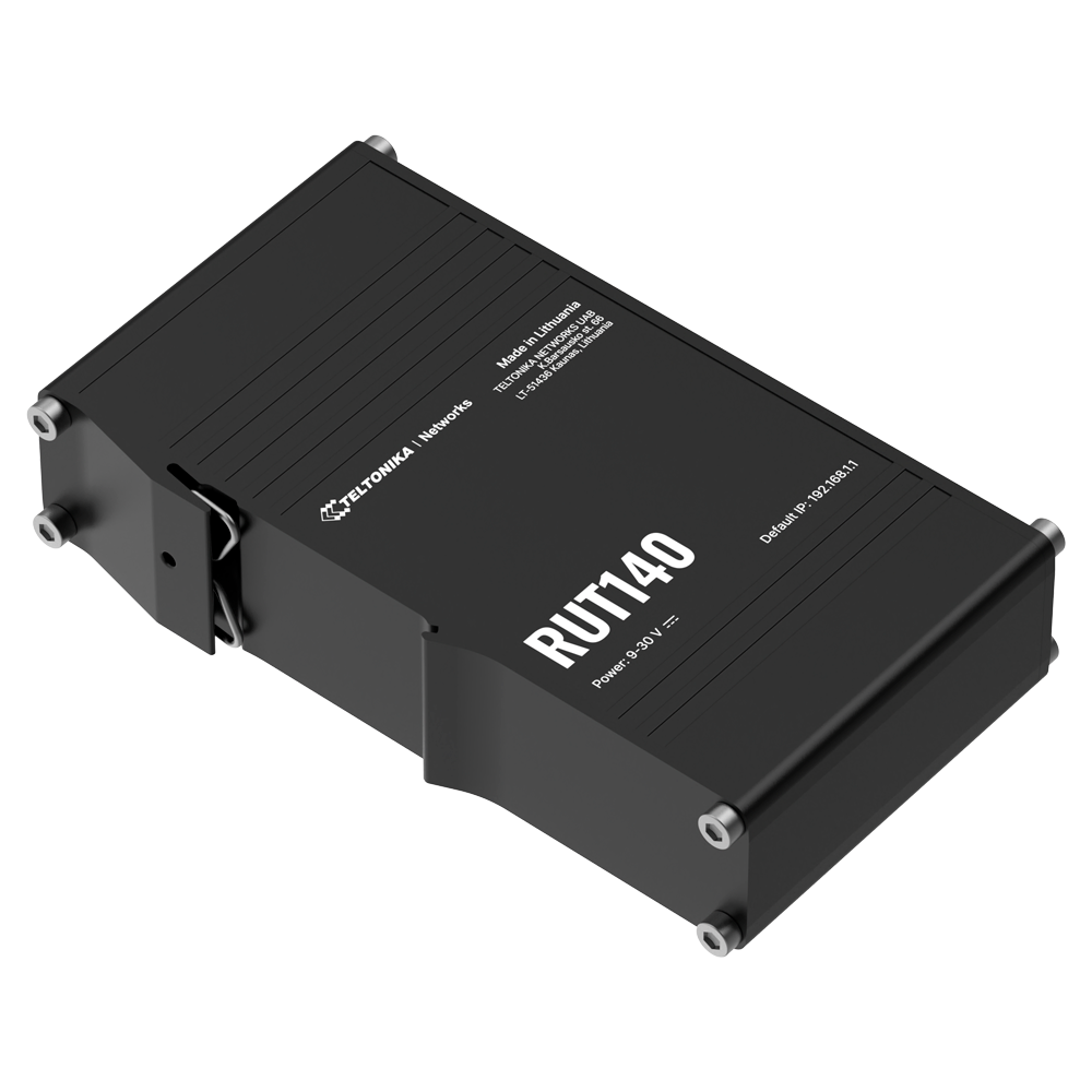 TELTONIKA TK-RUT140 - Teltonika Router Industrial - Wi-Fi 4 - 2 puertos Fast Ethernet RJ45 - Tamaño ultracompacto - Alimentable con PoE Pasivo - imagen 2