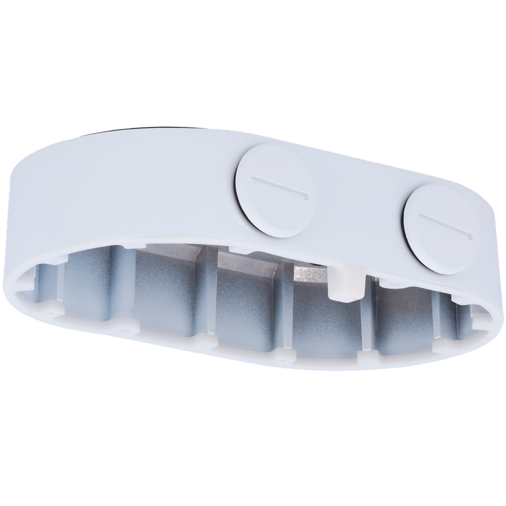 UNIVIEW UV-TR-JB08 - Caja de conexiones - Para cámaras domo doble canal - Apto para uso exterior - Instalación en techo o pared - Pasador de cables - Color blanco | 48mm x 176mm x 107mm (Ø) - imagen 2