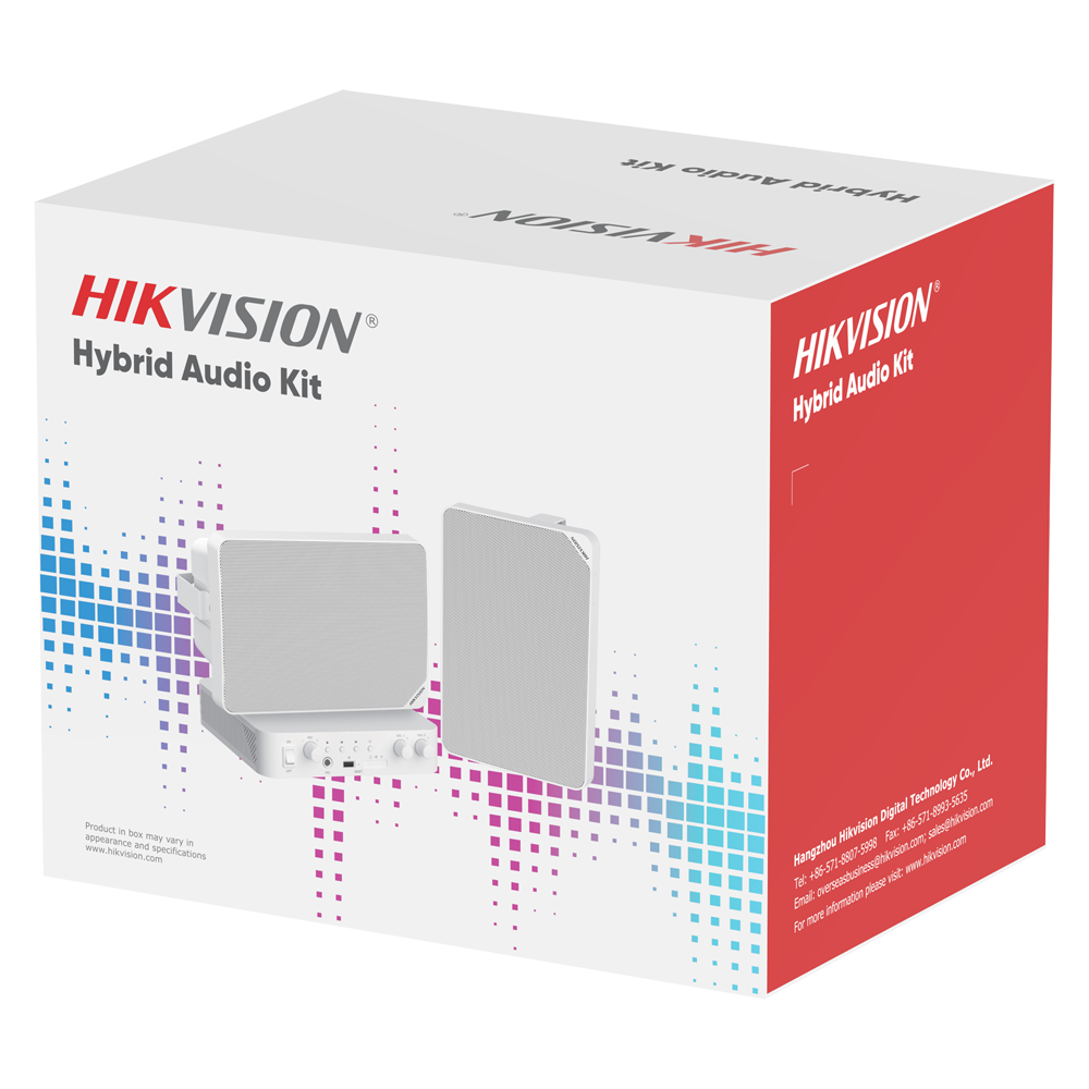 HIKVISION DS-QAE1KA80120-2 - Kit de audio - Amplificador 80 W - 2 x Altavoces 20 W - Potencia (8 Ω): 20 W - Potencia (70 / 100 V): 5, 10, 15, 20 W - imagen 2