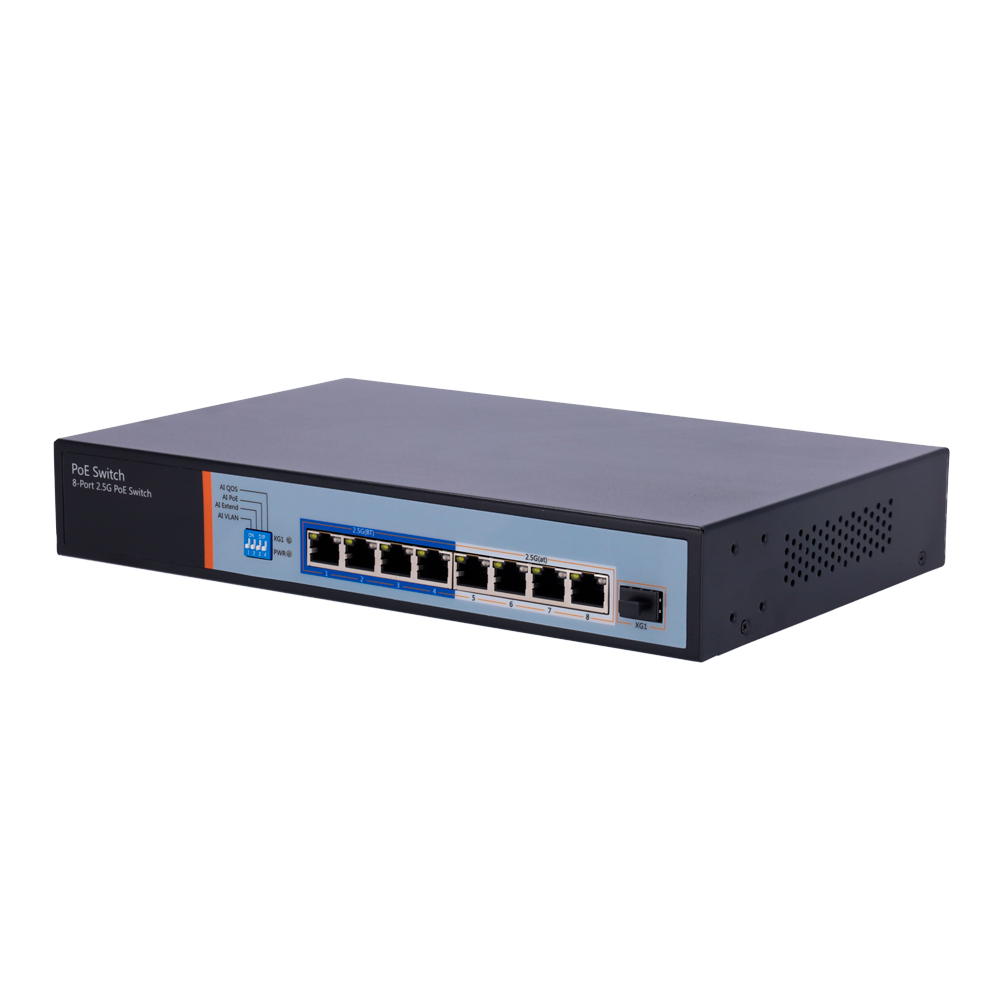 MARCA BLANCA SW98HIPOE-2AZXF-150 - Switch Hi-PoE Multigagibit 2,5Gbps - 8 puertos PoE + 1 Uplink SFP 10G - Velocidad de puertos 2,5/1Gbps - 8 Puertos PoE+ 30W + 4 Puertos Hi-PoE 90W - PoE Watchdog - Hasta 150W Potencia PoE total - imagen 2