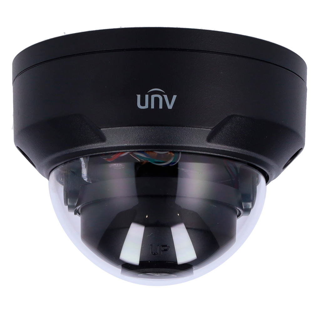 UNIVIEW UV-IPC324SB-DF28K-I0-BLACK - Cámara Domo IP Uniview - Gama Prime - 4 MP | Lente 2.8 mm | microSD 256 GB - IR 30m | WDR 120 dB - LightHunter | Análisis estadístico - PoE | SIP | UMD | IP67 | IK10 - Audio | Alarmas | Color negro - imagen 2
