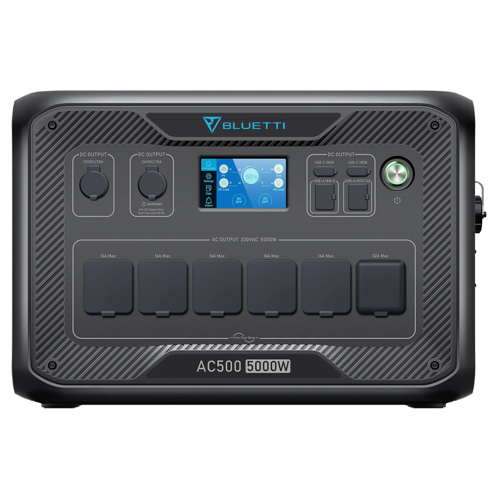 BLUETTI BL-AC500-1xB300K - Kit batería doméstica Bluetti - Capacidad 2765Wh - Potencia 5000W - Salidas y formas de recarga múltiples - Control a través la APP (Wifi y Bluetooth) - Respaldo doméstico UPS 24/7 - imagen 2