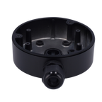 HIKVISION DS-1280ZJ-DM21-BLACK - Caja de conexiones - Para cámaras domo - Apto para uso exterior - Instalación en techo o pared - Color negro | 42 (Al) x 137 (Ø) mm - Pasador de cables - imagen 2