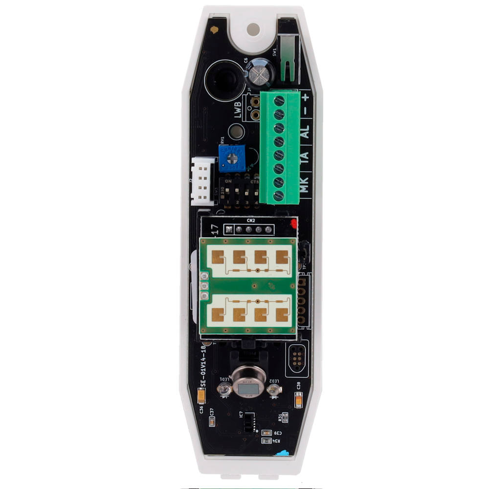 DUEVI DV-KAPTURE-F - Detector exterior Duevi cableado - PIR tipo cortina y microondas (24 GHz) - Alcance detección 12 m / Antimasking - Alimentación 9.6 ~ 14.5 VDC - Compatible con sistemas de alarma cableados - Uso exterior IP54 - imagen 2