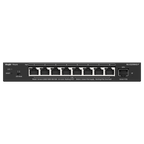 REYEE RG-ES209MG-P - Ruijie Reyee Cloud Managed L2 Switch - 8 Puertos Multi-Gigabit 2.5G PoE/PoE+ - 1 Ranura SFP+ de 10 Gbps para fibra óptica - Potencia PoE+ de 30W por puerto / Total 130W - Sistema PoE Watchdog para autoreinicio de cámaras - Gestión en - imagen 2