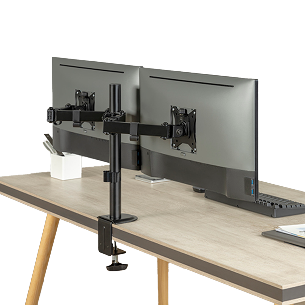 BRATECK LUMI LDT66-C024 - Brazo para dos monitores - Instalación en mesa - Peso soportado 9 Kg/Brazo - imagen 2