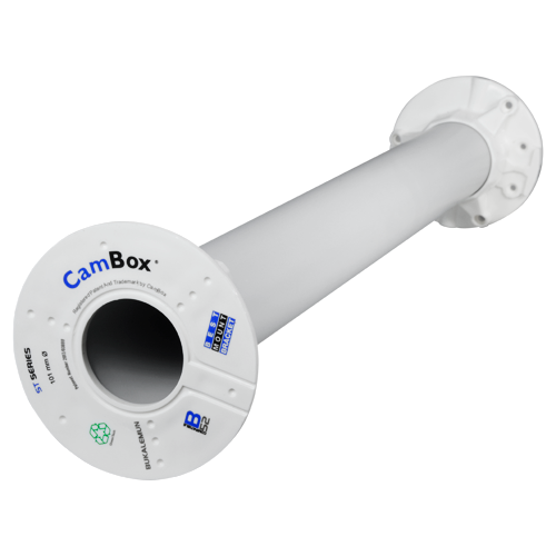 CAMBOX CBOX-ST50 - Soporte techo - Altura 50 cm x 10 (Ø) cm - Apto para uso en interior y exterior - Color blanco - Fabricado en plástico - imagen 2