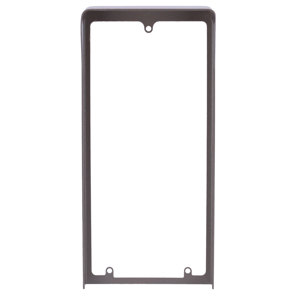 UNIVIEW UV-EP-CS201-F - Cubierta para videoportero - Específica para Uniview UV-OEU-201B-HMK-W - Medidas: 179 (Al) x 84 (An) x 33 (Fo) mm - Fabricada en aleación de aluminio - Visera para lluvia - Montaje encastrado - imagen 2