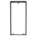 UNIVIEW UV-EP-CS201-F - Cubierta para videoportero - Específica para Uniview UV-OEU-201B-HMK-W - Medidas: 179 (Al) x 84 (An) x 33 (Fo) mm - Fabricada en aleación de aluminio - Visera para lluvia - Montaje encastrado - imagen 2