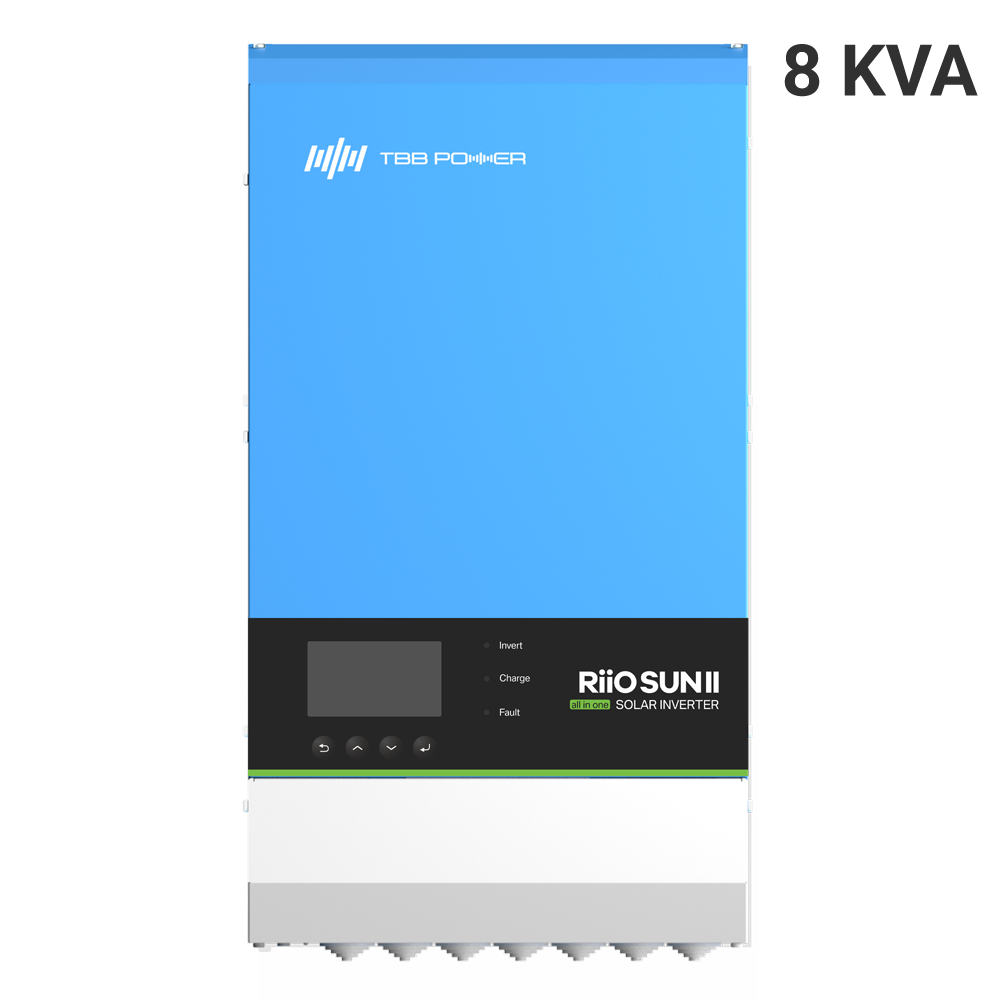 TBB-RIOSUN2-8KVA-S-PRO - Inversor monofásico todo en uno TBB - Potencia 8000W - 2 entradas MPPT - Inversor, cargador y regulador - Compatible con baterías - Módulo de comunicación Wi-Fi - imagen 2