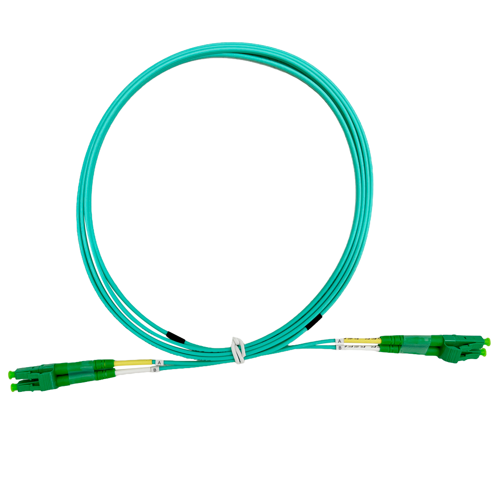 SAFIRE SF-LC-APC-LC-APC-OM4-DX-10M-A - Cable de conexión de fibra óptica - Fibra multimodo OM4 - Conector LC APC dúplex - Longitud 10m - Cubierta LSZH - Compatibilidad genérica - imagen 2