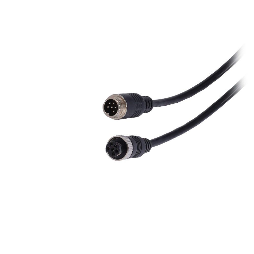 MARCA BLANCA VW-6PIN-IP-130 - Cable para cámaras IP - Conector M12 aviación - 6 Pines - Longitud 13m - Macho - Hembra - imagen 2
