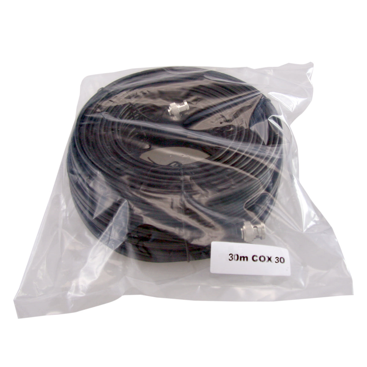 SAFIRE COX30 - Cable combinado RG59 + DC - Conector BNC - 30 metros - Vídeo - Alimentación - Bajas pérdidas - imagen 2
