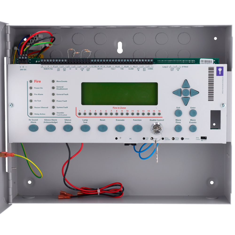 HOCHIKI AP-2ASKS - Panel de incendio direccionable de 2 lazos - Corriente de bucle de 400 mA - 2 circuitos de sirena programables - 3 salidas de relé programables - 5 entradas programables - imagen 2