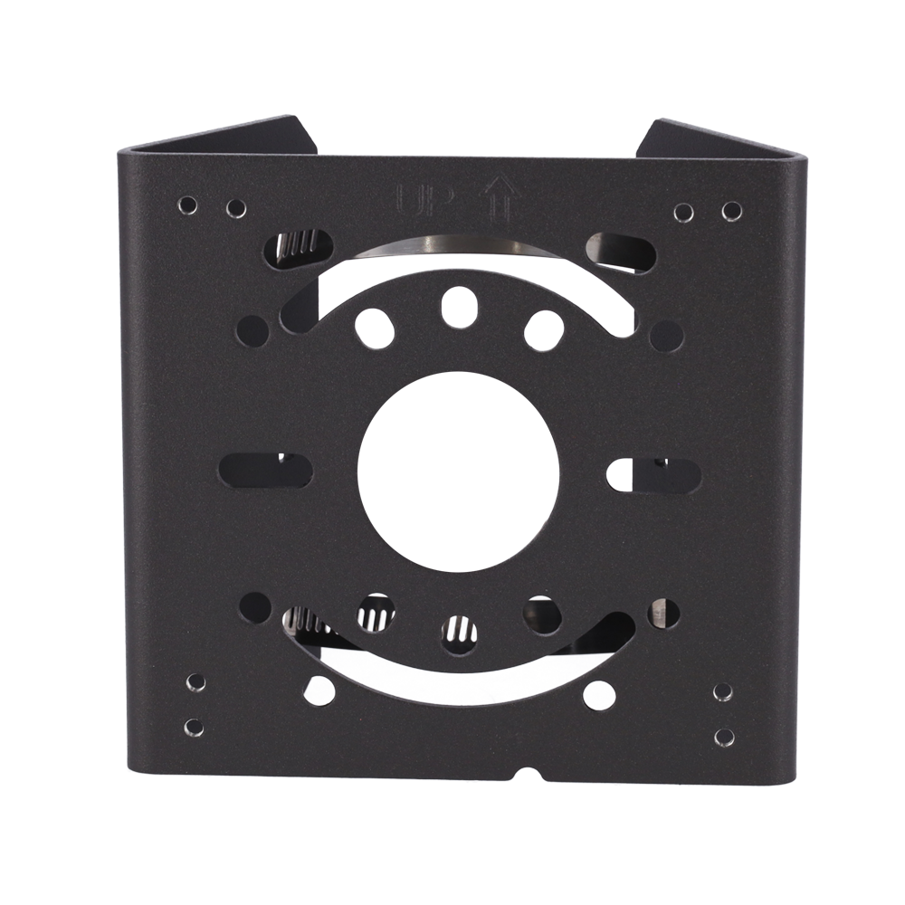 UNIVIEW UV-TR-UP06-IN-GD - Soporte para mástiles - Para cámaras domo - Apto para uso exterior - Rango diámetro 67~127 mm - Color gris | 136 (Al) x 127 (An) x 62.4 (Fo) mm - Pasador de cables - imagen 2