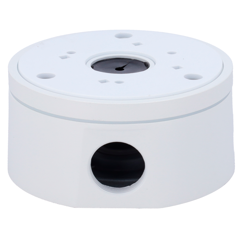 MARCA BLANCA JBOX-118-WHITE - Caja de conexiones - Para cámaras Bullet, Domo y Turret - Apto para uso exterior - Instalación en techo o pared - Incluye prensacable - Color blanco | 118 Ø × 59 (Fo) mm - imagen 2