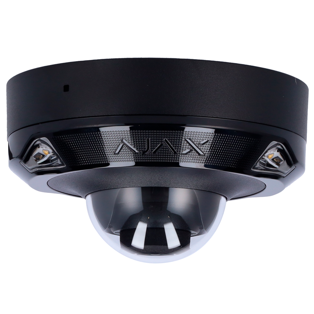 AJAX AJ-DOMECAM-MINI-5-HL-B - Cámara IP 5 Megapixel Ajax - 1/2.8" Progressive Scan CMOS - Lente 2.8 mm, Ranura MicroSD hasta 256GB - IR15m | Luz Blanca 15 m | PoE 802.3at/af - Con Inteligencia Artificial - Color negro - imagen 2