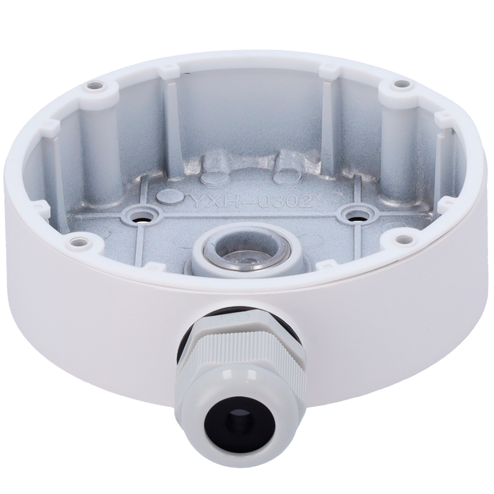 SAFIRE SMART SF-JBOX-0207 - Caja de conexiones Safire Smart - Para cámaras domo - Apto para uso exterior IP66 - Instalación en techo o pared - 41 (Al) x 139.3 (Ø) mm - Pasador de cables - imagen 2