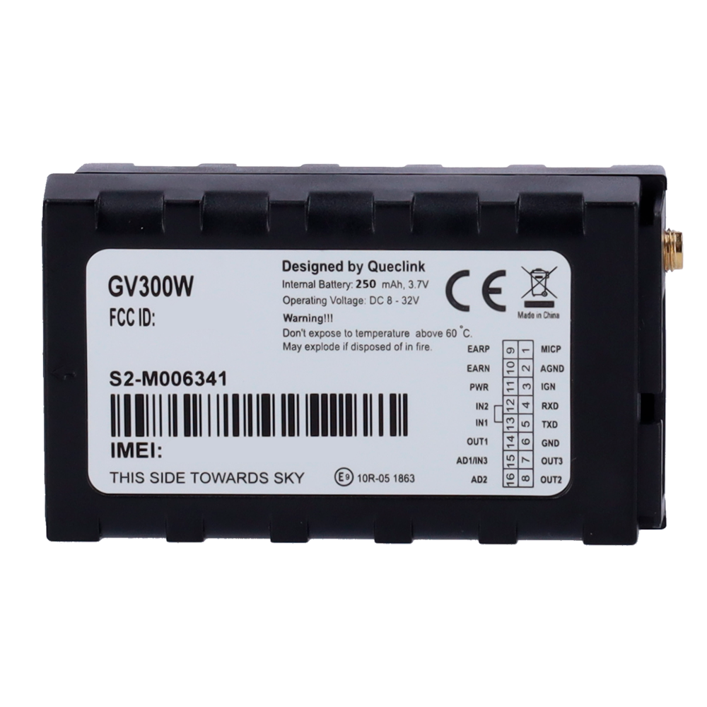 QUECLINK QL-GV300W - WCDMA/GSM - Múltiples interfaces - Soporta varios accesorios, adaptador CAN y sensores - gestión de flotas, cadena de frío y la supervisión del transporte - imagen 2