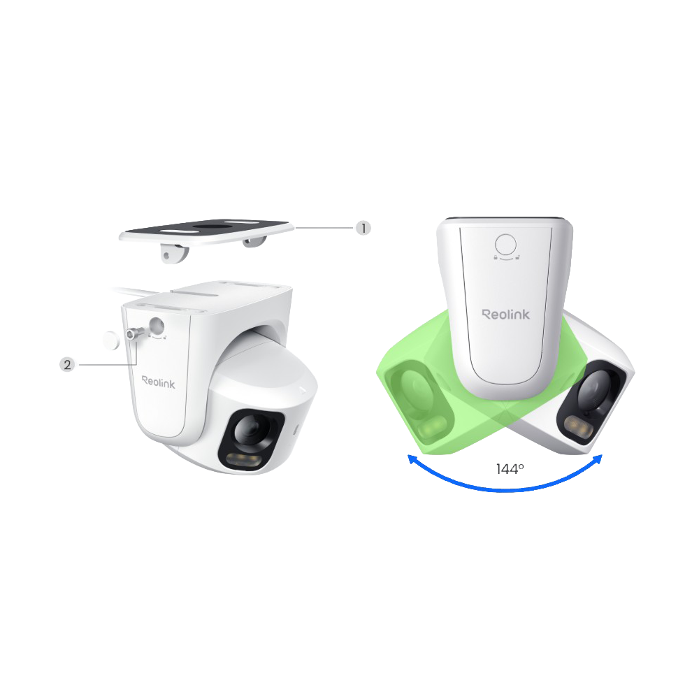 REOLINK RL-RP-PCT16MD-POE-W - Reolink Cámara IP Doble lente 16M PoE - 16MP (7680x2160) @ 25fps - PoE / Luz LED - Detección IA de Persona / Vehículo / Mascota - Audio Bidireccional / Ranura MicroSD - Apta para exterior - imagen 2