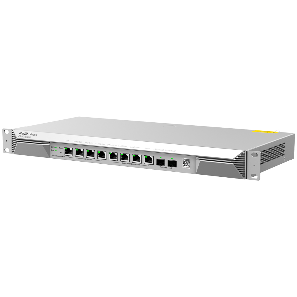 REYEE RG-EG1510XS - Reyee Router Cloud - 8 Puertos RJ45 + 2 SFP+ 10Gigabit - Funciones básicas de Firewall - Admite hasta 7 WAN para failover o balanceo - Hasta 4000 Mbps de ancho de banda - Hasta 1500 usuarios recomendados - imagen 2