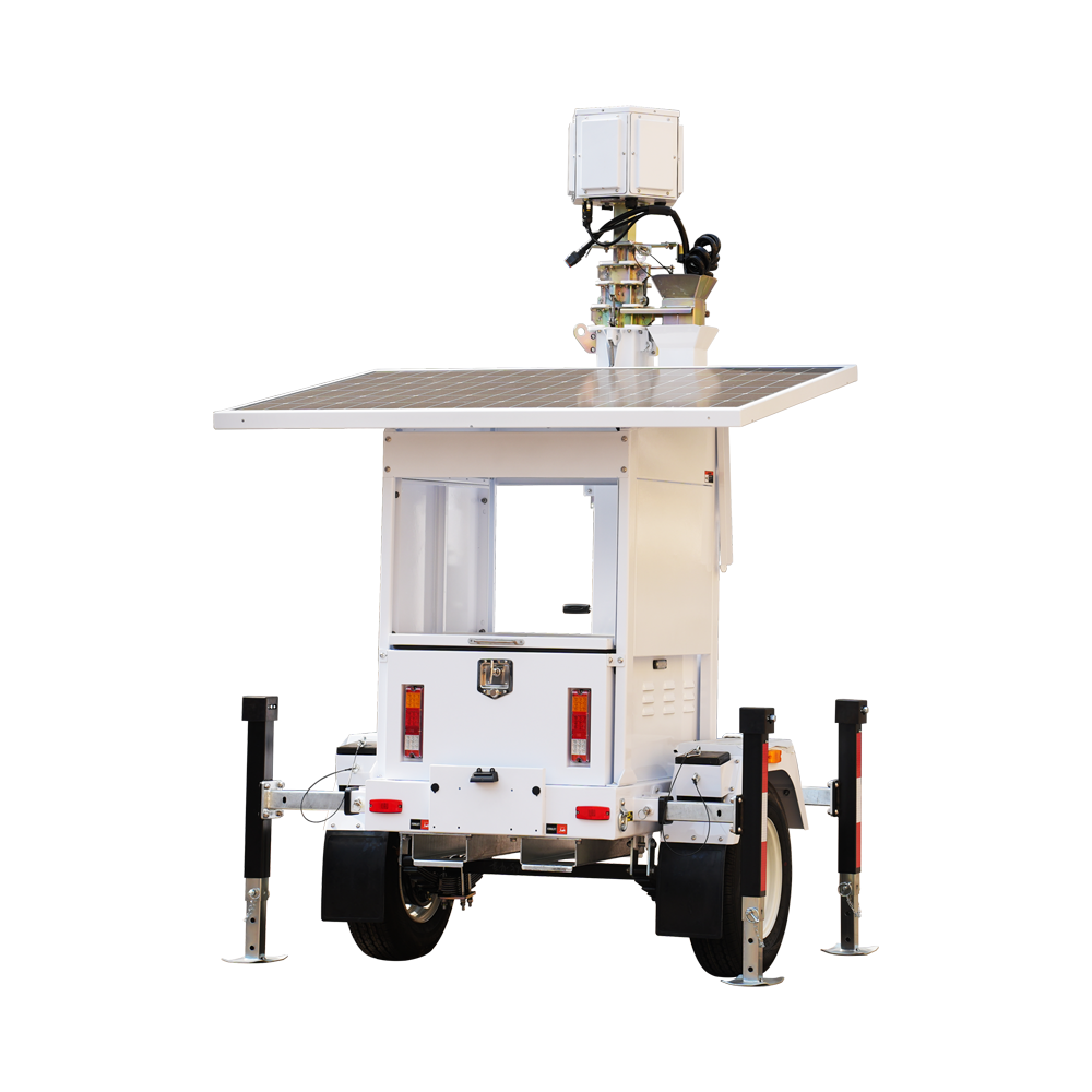 SAFIRE TRAILER-5KWH-440W-7M - NO HOMOLOGADO PARA CIRCULAR | NO INCLUYE MONTAJE - Trailer de CCTV tamaño pequeño de alta capacidad - Capacidad 5890W/h | placa 440W | Litio - Protección para exterior y anticorrosión IP65 - Listo para despliegue en perimetra - imagen 2
