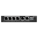 REYEE RG-ES206GS-P - Ruijie Reyee Cloud Managed L2 PoE Switch - 4 Puertos Gigabit PoE/PoE+ + 1 Enlace Combo GE - Ranura SFP Gigabit para enlaces de fibra óptica - Potencia PoE+ de 30W por puerto / Total 54W - Sistema PoE Watchdog para autoreinicio de cáma - imagen 2