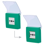 AJAX AJ-MANUALCALLPOINT-GREEN - Botón manual de alarma de incendio verde - Inalámbrico 868 MHz Jeweller - Botón alarma incendio o activador de escenarios - Compatible con función de alarma interconectada - Transmisión de alarmas a CRA (configurable) - Ali - imagen 2