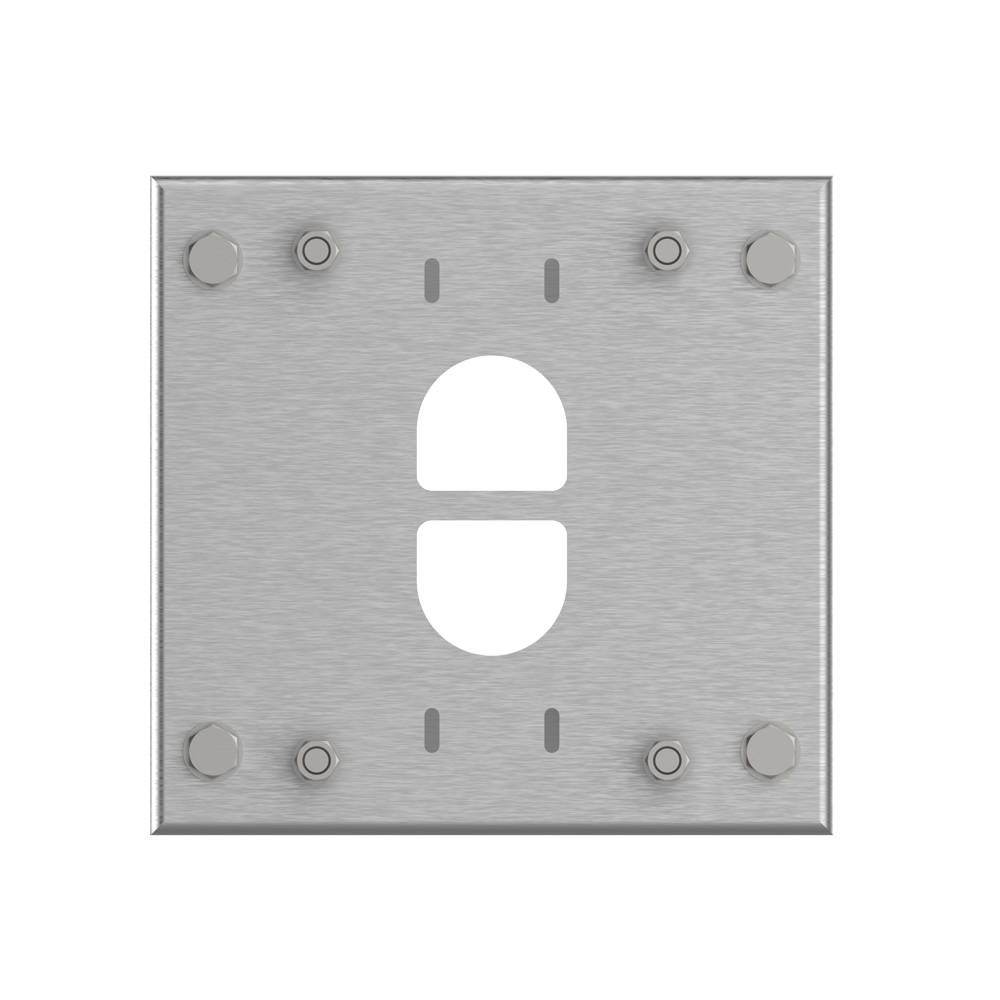 UNIVIEW UV-TR-UP08M-A-IN - Soporte de mástiles - Para cámara Tiangong - Apto para uso en exterior - Acero inoxidable - Pasador de cables - 220 mm (Al) x 228 (An) x 226.4 (Fo) mm - imagen 2
