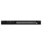 REYEE RG-ES126FGS-LP - Reyee Switch PoE Enracable - 24 Puertos RJ45 + 1 Uplink RJ45 + 1 SFP Combo - 24 Puertos 10/100Mbps + 2 Puertos 10/100/1000Mbp - 24 Puertos PoE+ 802.3af/at | Potencia total 180W - Aislado de Puertos / Flow Control - Plug and Play - imagen 2