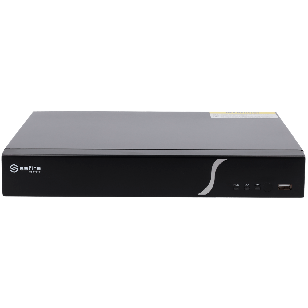 SAFIRE SMART SF-NVR6116-B2 - Safire Smart - Grabador NVR para cámaras IP gama B2 - 16CH vídeo / Compresión H.265+ - Resolución hasta 8Mpx / Ancho de banda 160Mbps - Salida HDMI 4K y VGA / 1HDD - Detección facial / Búsquedas inteligentes - imagen 2