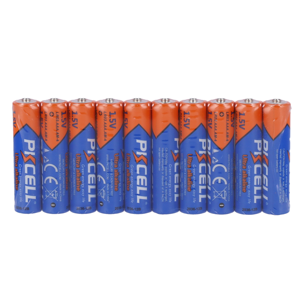 BLANCA 10XCELL-LR03-ALKALINE - Pack 10x Pila LR03 / AAA - PKCELL - Alcalina Zn-MnO2 no recargable - Tensión 1.5V - Capacidad nominal 650mAh - Precio por pack. Venta en packs de 10ud - imagen 2