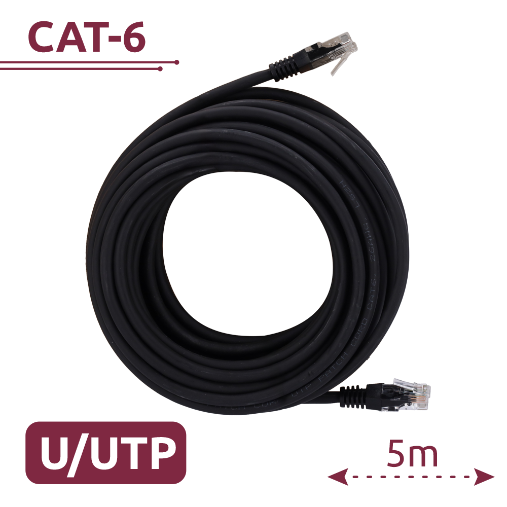 SAFIRE UTP6-H-5BK - Cable UTP - Ethernet - Conectores RJ45 - Categoría 6 - 5 m - Color negro - imagen 2