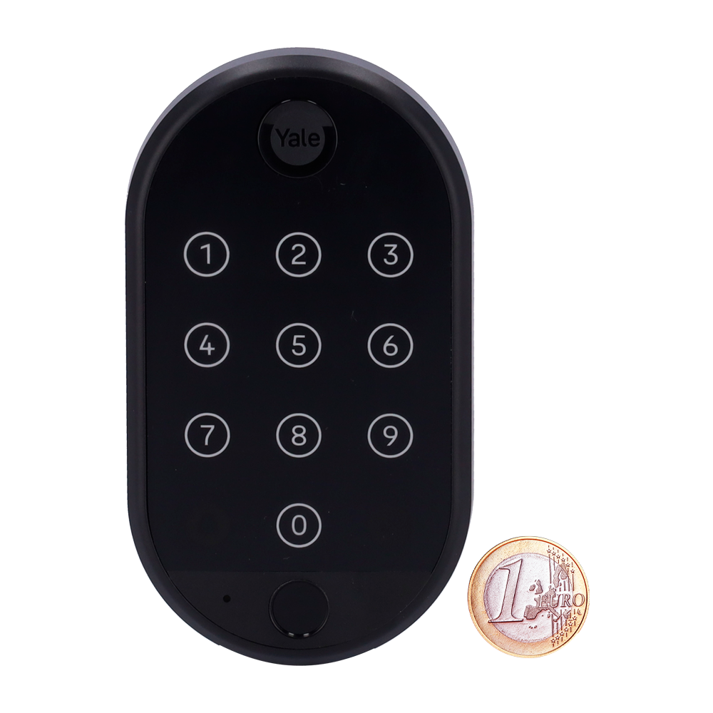 YALE-SMARTKEYPAD2-FINGERPRINT - Accesorio de teclado - Comunicación Bluetooth - Apertura y cierre con PIN o huella - Códigos de un solo uso o temporales - Alimentación con cuatro pilas AAA - Compatible con YALE-LINUS-L2 - imagen 2