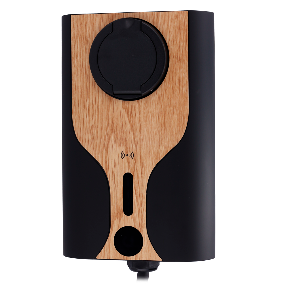 RAEDIAN RD-NORA-7-C1-S-RET - Cargador portable para vehículos eléctricos - Potencia 7,4kW / 32A / Monofásica - Conector tipo 2 - Protección IP55, IK10 - Monitorización desde la APP - Color madera - imagen 2