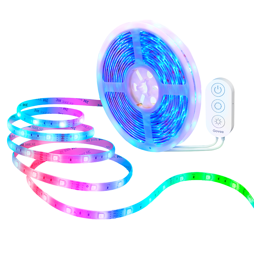 GOVEE GV-STRIP-H6110-2X5M-RGB - Govee Tira LED inteligente 10m - Wi-Fi 2.4 GHz + Bluetooth - Color RGB - 90 lúmenes/m / 300LEDs - App Govee / Alexa / Google Home - Para interior - imagen 2
