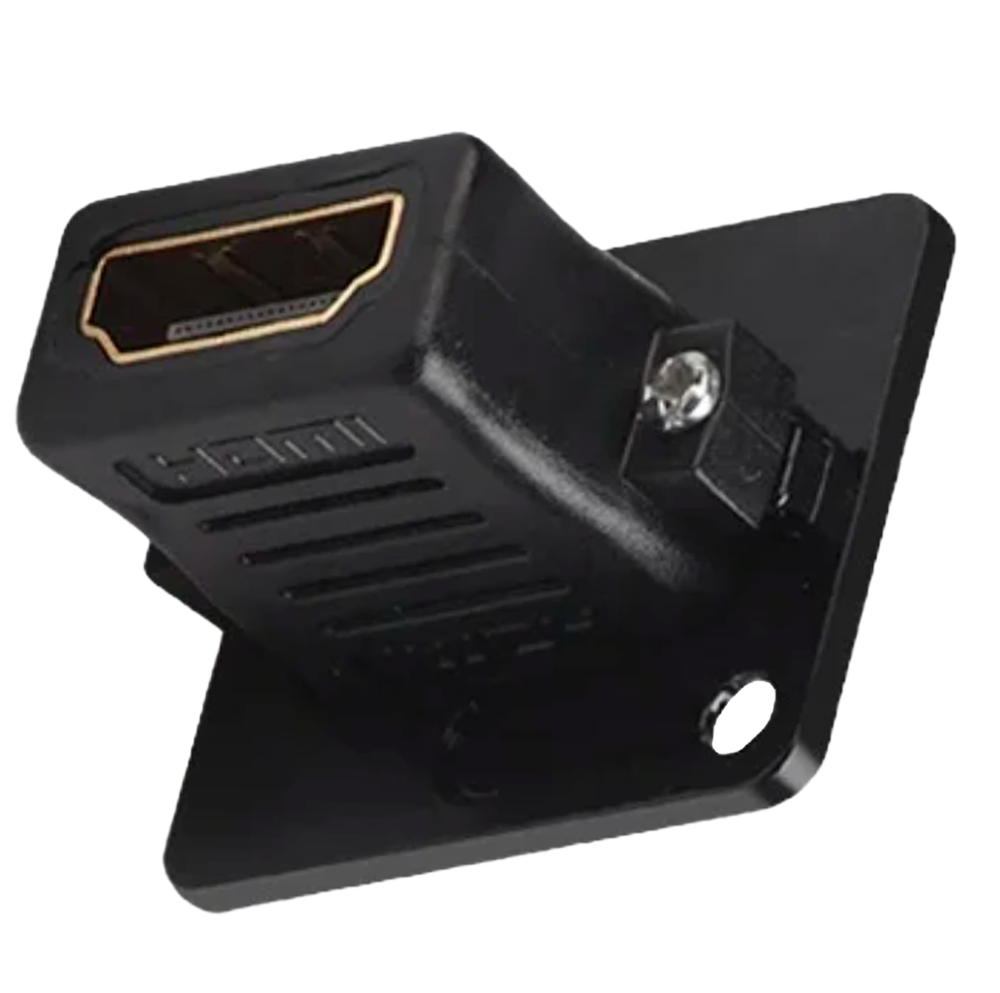 MARCA BLANCA HDMI-PLUG-D-FF - Conector - Cable HDMI macho a cable HDMI macho - Dos conectores HDMI hembra - Montaje encastrado - imagen 2