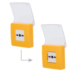 AJAX AJ-MANUALCALLPOINT-YELLOW - Botón manual de alarma de incendio amarillo - Inalámbrico 868 MHz Jeweller - Botón alarma incendio o activador de escenarios - Compatible con función de alarma interconectada - Transmisión de alarmas a CRA (configurable) - imagen 2