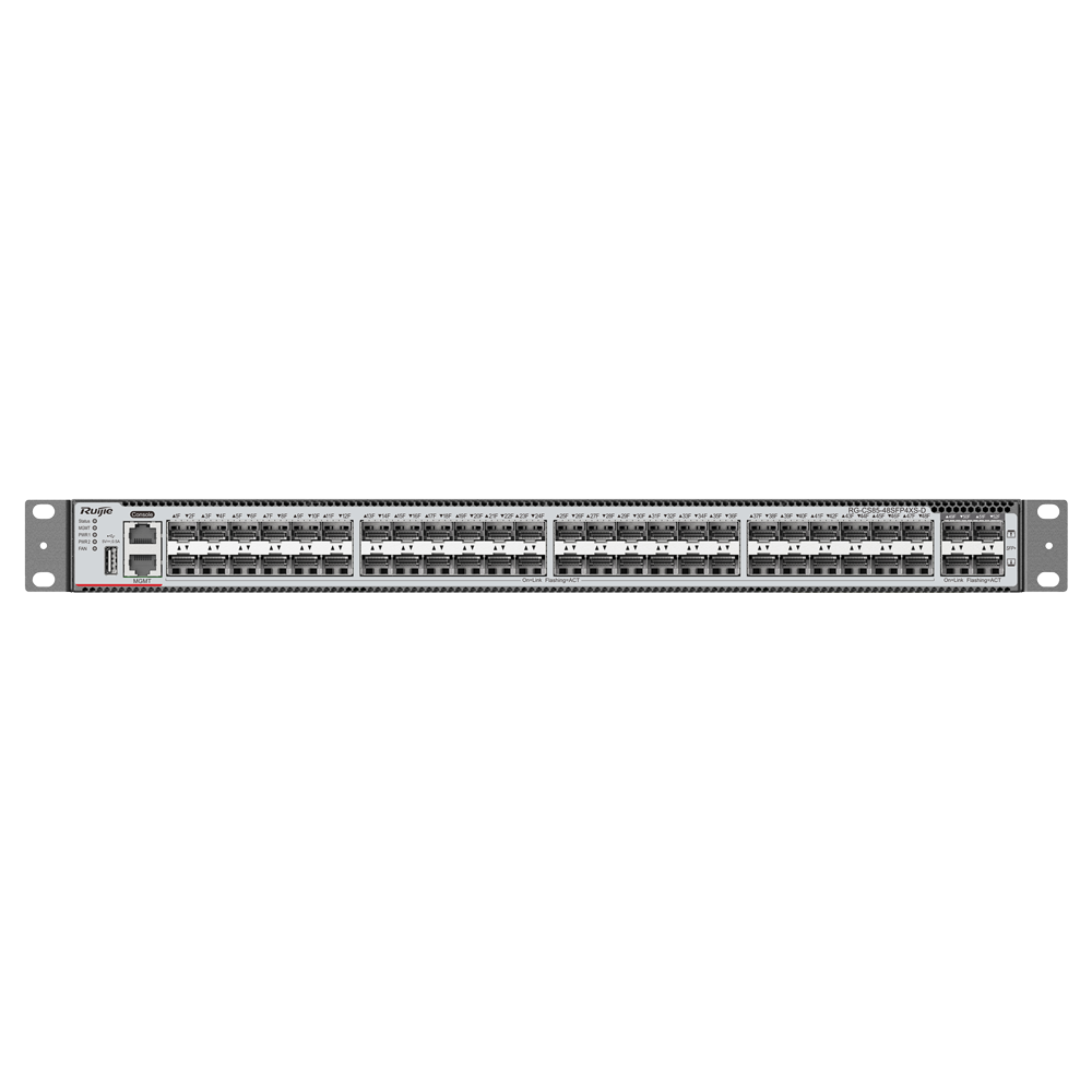 RUIJIE ENTERPRISE RG-CS85-48SFP4XS-D - Ruijie Cloud Managed Layer 3 Switch - 52 Puertos Totales (48 SFP / 4 Uplinks 10G SFP+) - Enlaces de fibra de 10 Gbps de ultra velocidad - Ranura de expansión para tarjeta de línea core - Virtualización VSU y redundan - imagen 2