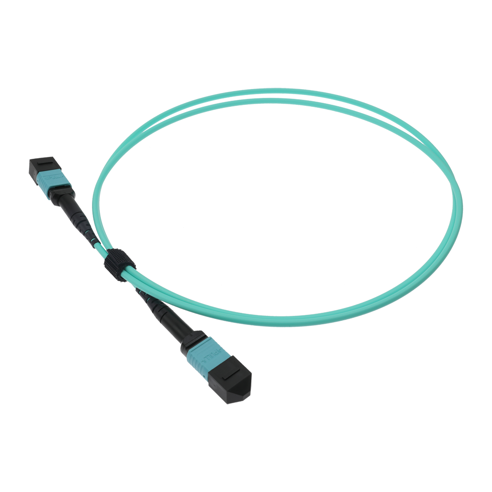 SAFIRE SF-MPO-UPC-1M - Cable troncal MPO de 12 fibras de alta densidad - Fibra multimodo OM4 Elite de baja pérdida - Conectores MPO hembra a hembra con pulido UPC - Polaridad Tipo B para conexiones 40G/100G - Longitud de 1 metro y grosor robusto de 3.0 mm - imagen 2
