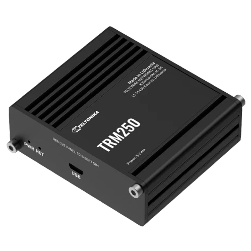 TELTONIKA TK-TRM250 - Teltonika Módem Industrial NB-IoT / LTE-M1 - Conectividad de bajo consumo LTE Cat M1 y NB1 - Retrocompatibilidad con redes 2G integradas - Alimentación y datos vía puerto Micro-USB - Carcasa de aluminio rugerizada y compacta - Fácil - imagen 2