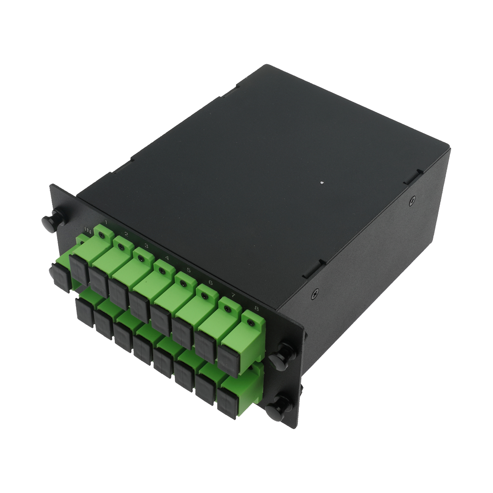 MARCA BLANCA SF-SPLT-116 - Splitter óptico PLC de alta precisión - Configuración 1x16 (1 entrada, 16 salidas) - Fibra monomodo G657A2 de alto rendimiento - Conectores SC APC de baja pérdida integrados - Formato en casete modular compacto y robusto - Super - imagen 2