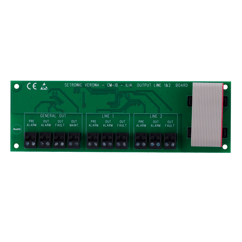 SECURITON CM-IB - Tarjeta de relé para controladora CLI - Permite la supervisión de hasta dos detectores - Proporciona información de estado dcada detector - Montaje directo en el controladora - EN 54-13 - imagen 2