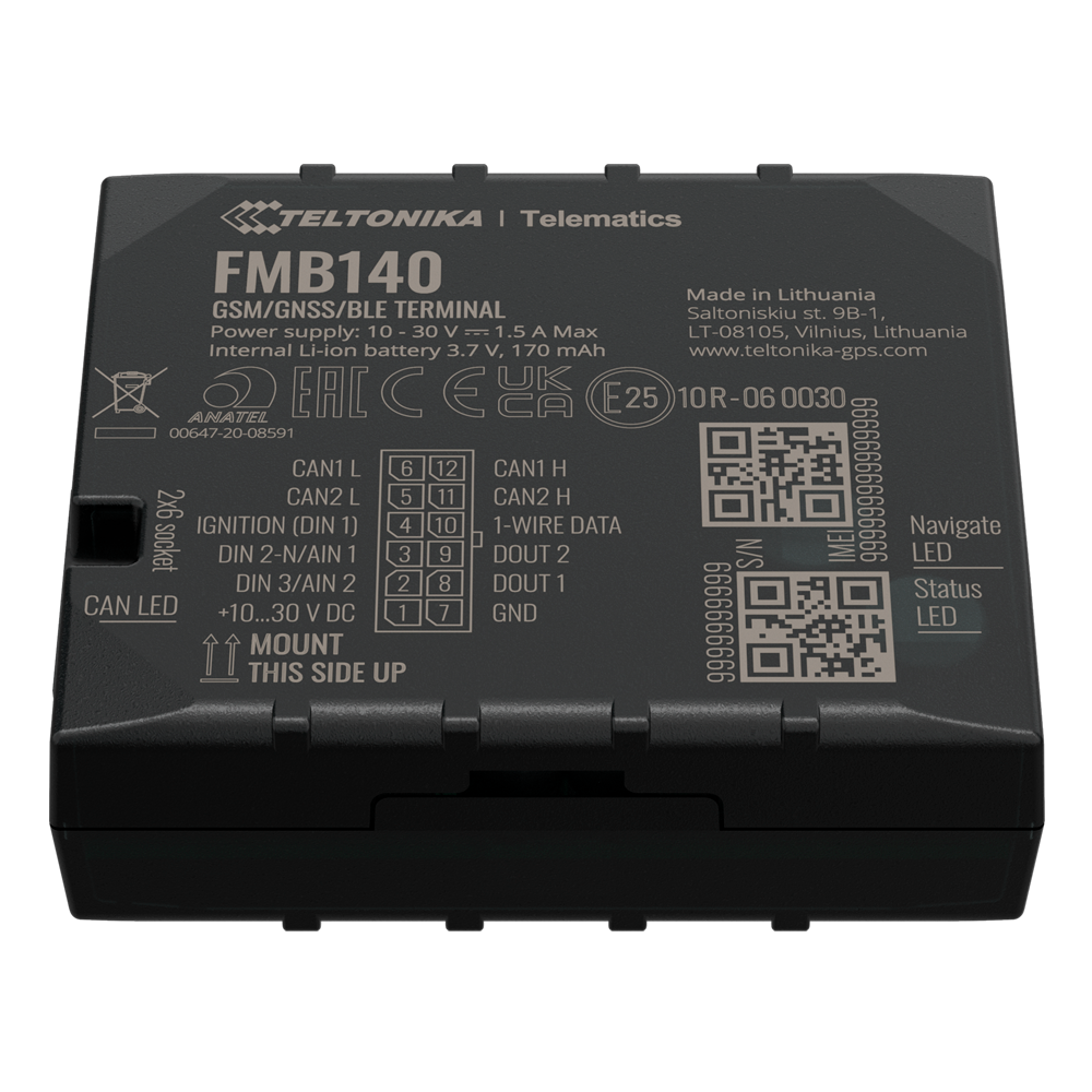 TELTONIKA TK-FMB140 - Tracker avanzado para vehículos - Conexión cableado interno - Instalación oculta bajo salpicadero - 2G y BLE para TK-EYE - Micro-SIM + eSIM - Entradas y salidas D/A | Lectura bus CAN - imagen 2